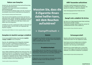 Flyer E-Dampfe Rauchstopp
